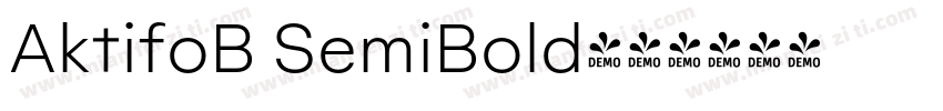 AktifoB SemiBold字体转换